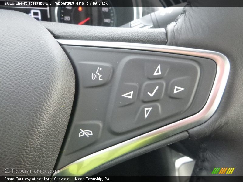 Pepperdust Metallic / Jet Black 2018 Chevrolet Malibu LT