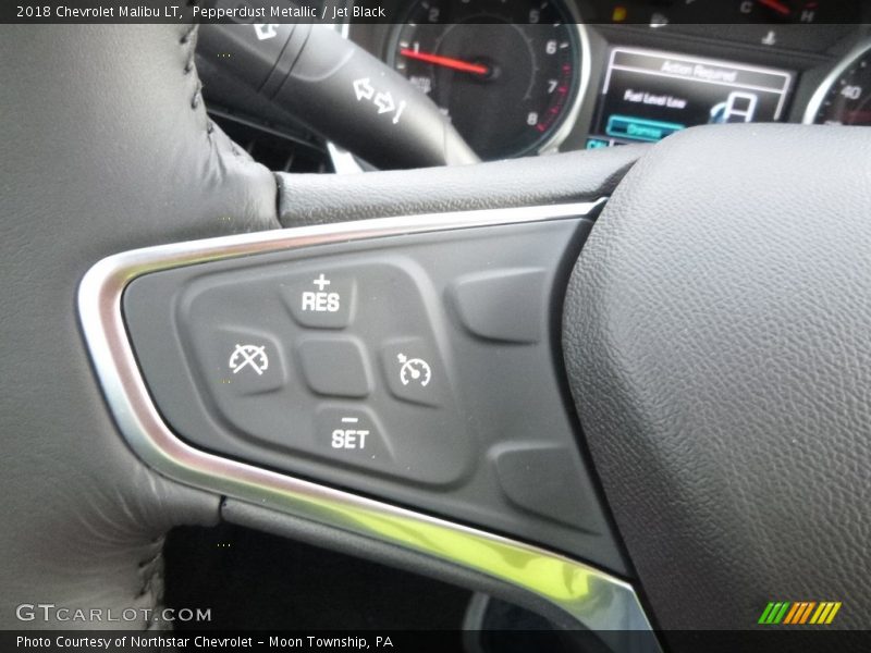 Pepperdust Metallic / Jet Black 2018 Chevrolet Malibu LT