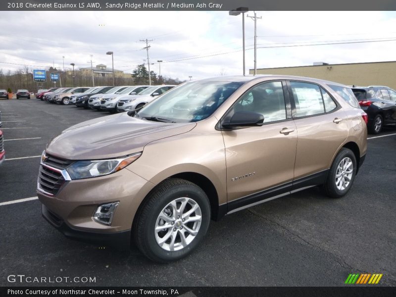 Sandy Ridge Metallic / Medium Ash Gray 2018 Chevrolet Equinox LS AWD