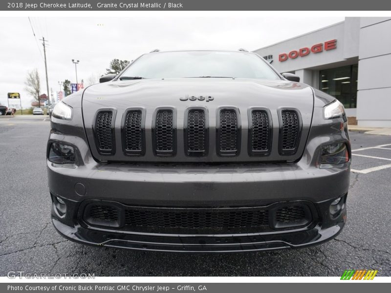 Granite Crystal Metallic / Black 2018 Jeep Cherokee Latitude