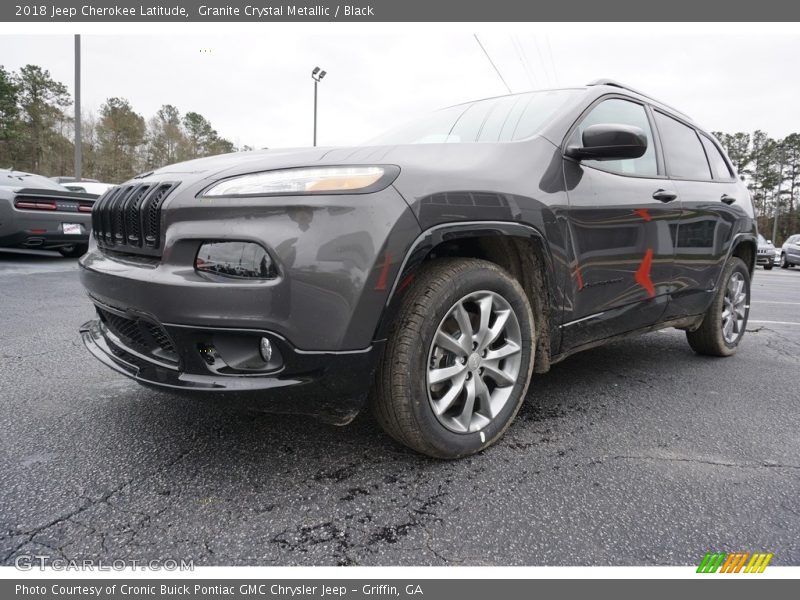 Granite Crystal Metallic / Black 2018 Jeep Cherokee Latitude