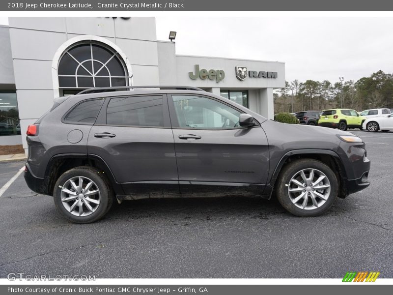 Granite Crystal Metallic / Black 2018 Jeep Cherokee Latitude