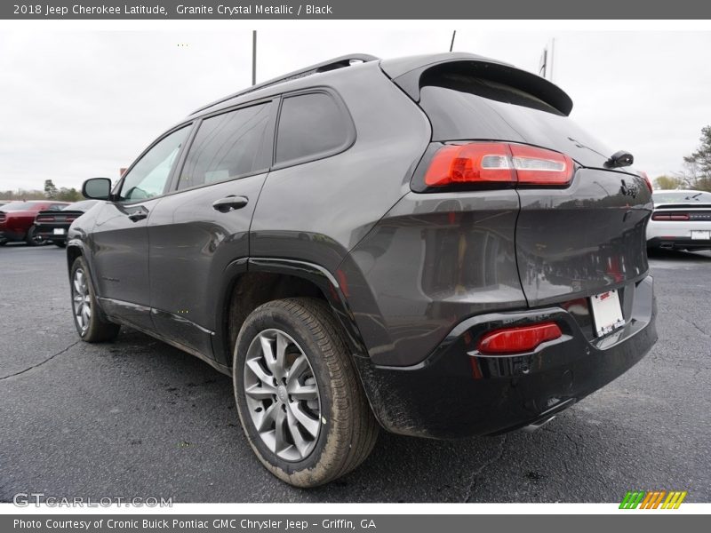 Granite Crystal Metallic / Black 2018 Jeep Cherokee Latitude