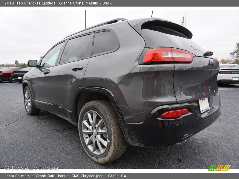 Granite Crystal Metallic / Black 2018 Jeep Cherokee Latitude