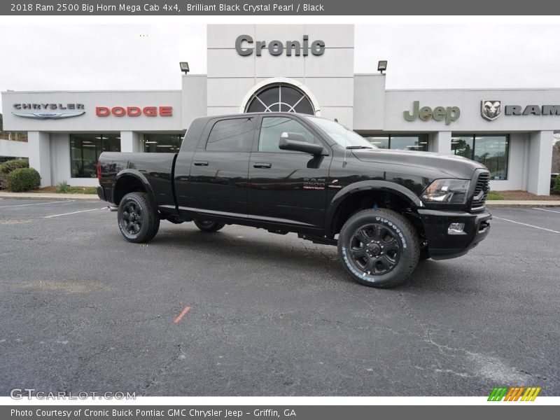 Brilliant Black Crystal Pearl / Black 2018 Ram 2500 Big Horn Mega Cab 4x4