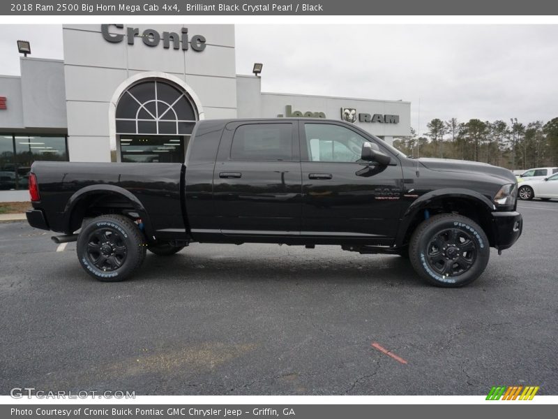 Brilliant Black Crystal Pearl / Black 2018 Ram 2500 Big Horn Mega Cab 4x4