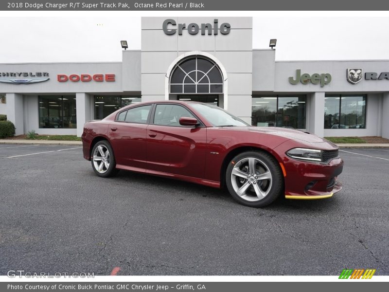 Octane Red Pearl / Black 2018 Dodge Charger R/T Super Track Pak
