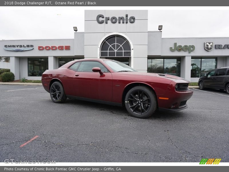 Octane Red Pearl / Black 2018 Dodge Challenger R/T