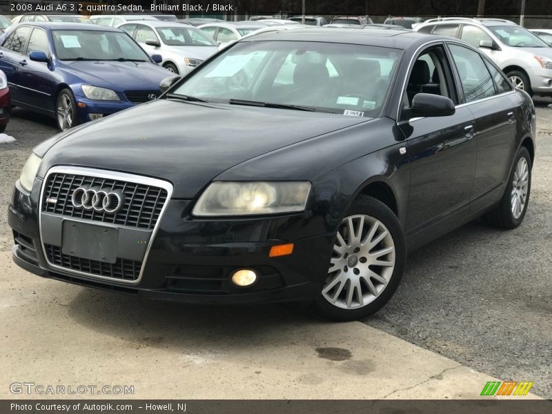 Brilliant Black / Black 2008 Audi A6 3.2 quattro Sedan