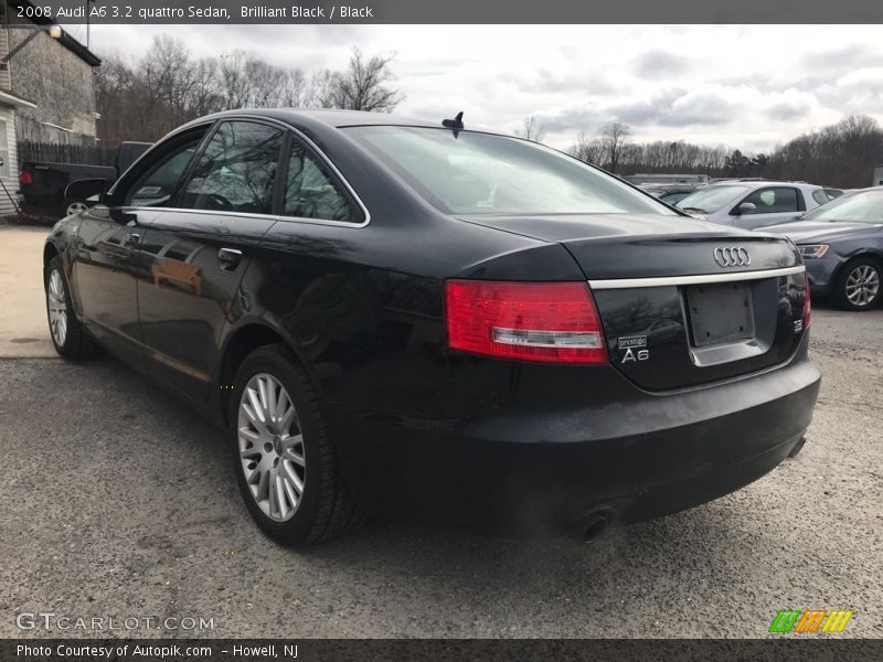 Brilliant Black / Black 2008 Audi A6 3.2 quattro Sedan