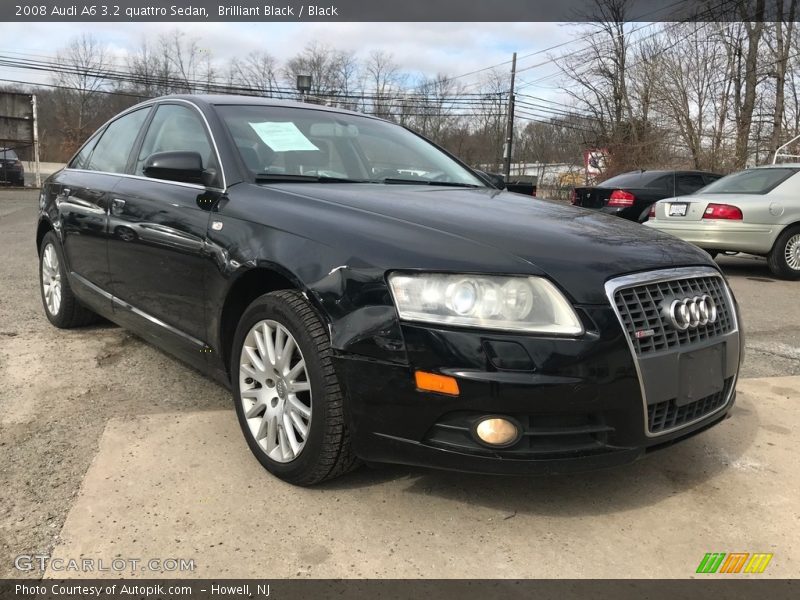 Brilliant Black / Black 2008 Audi A6 3.2 quattro Sedan