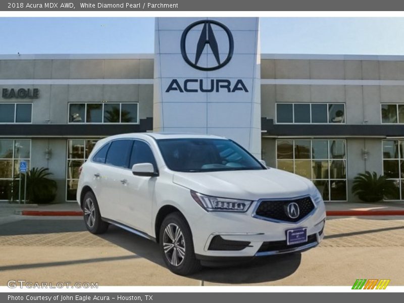 White Diamond Pearl / Parchment 2018 Acura MDX AWD