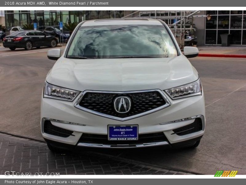 White Diamond Pearl / Parchment 2018 Acura MDX AWD