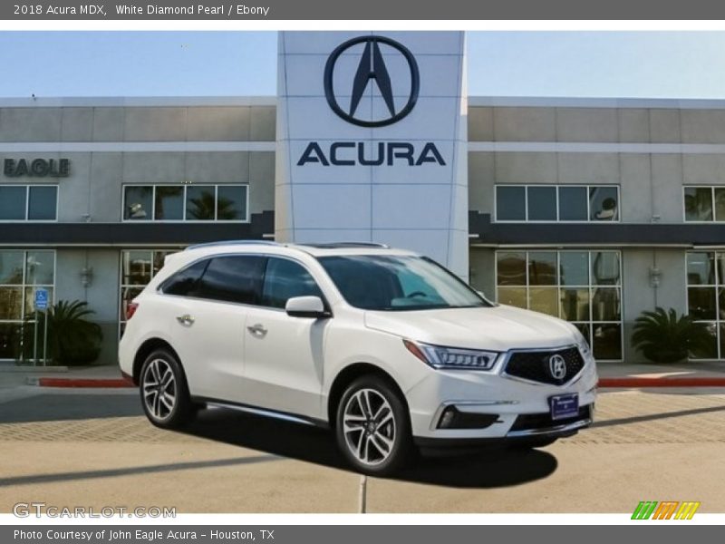 White Diamond Pearl / Ebony 2018 Acura MDX