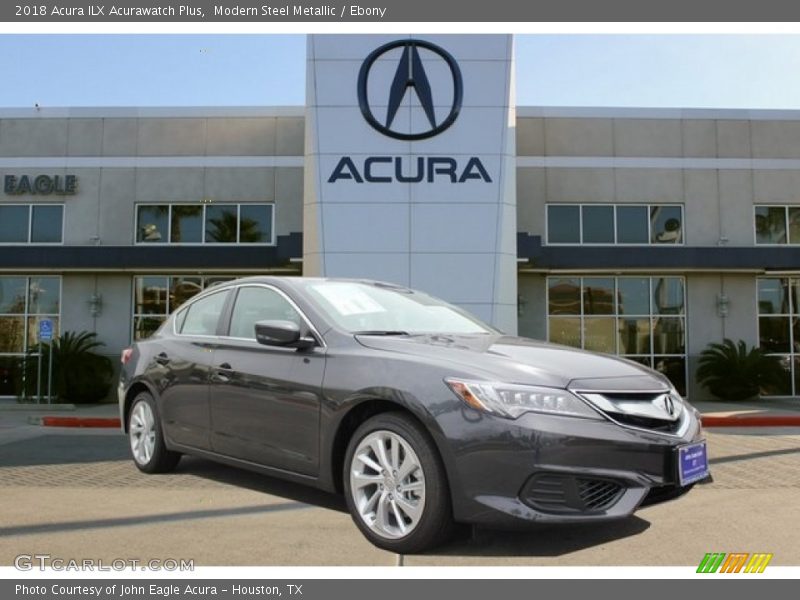 Modern Steel Metallic / Ebony 2018 Acura ILX Acurawatch Plus