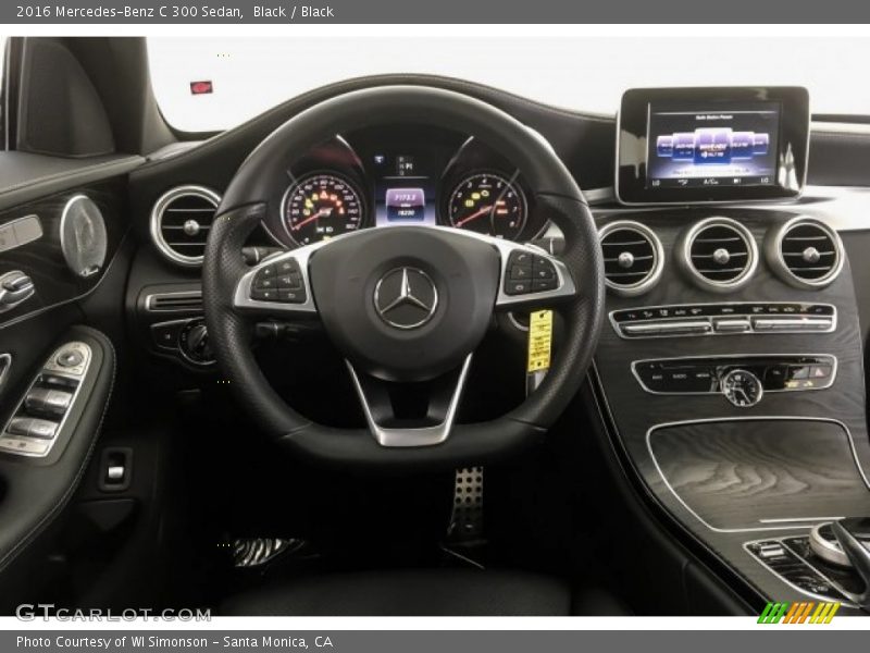 Black / Black 2016 Mercedes-Benz C 300 Sedan