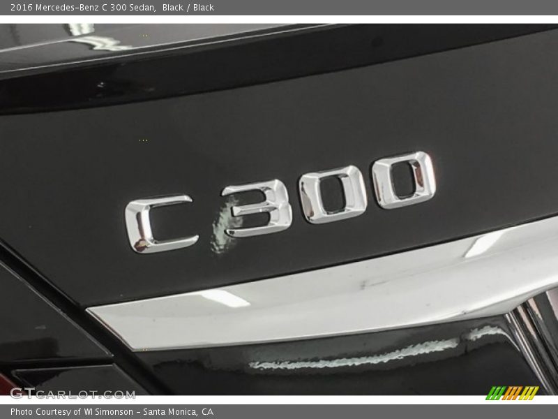 Black / Black 2016 Mercedes-Benz C 300 Sedan