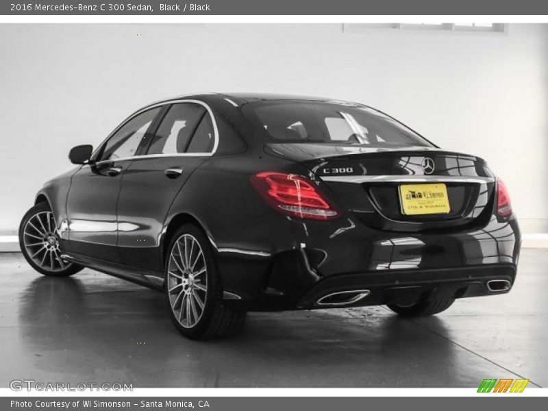 Black / Black 2016 Mercedes-Benz C 300 Sedan