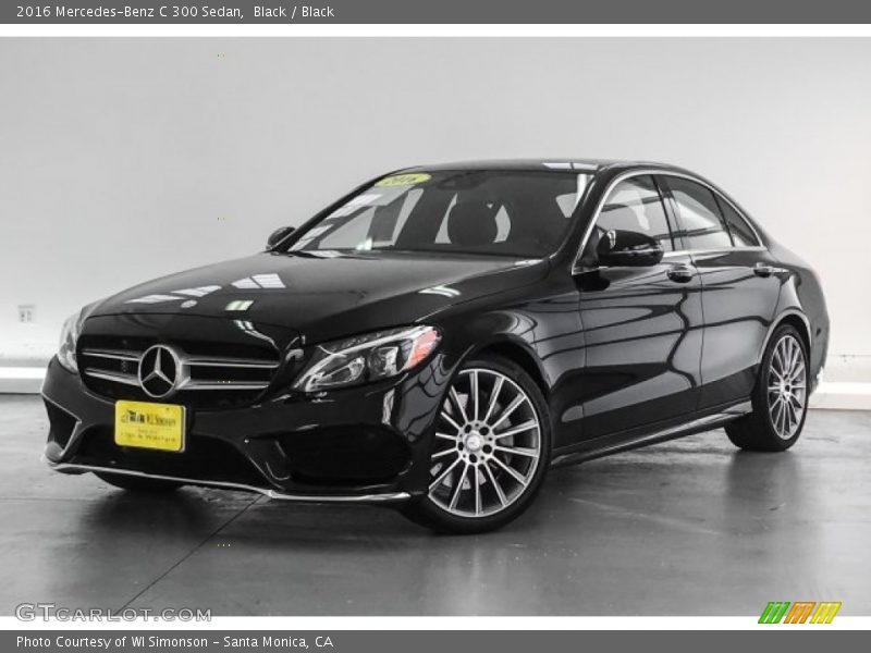 Black / Black 2016 Mercedes-Benz C 300 Sedan