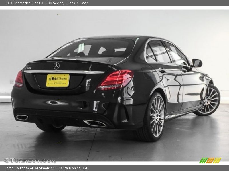 Black / Black 2016 Mercedes-Benz C 300 Sedan