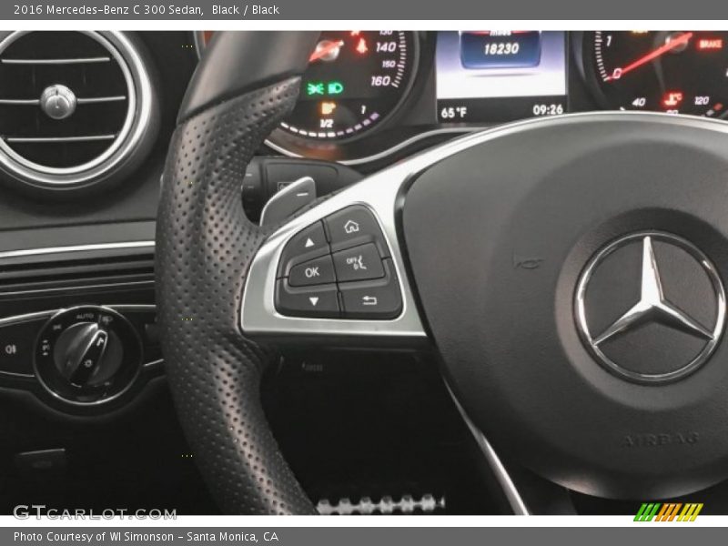 Black / Black 2016 Mercedes-Benz C 300 Sedan