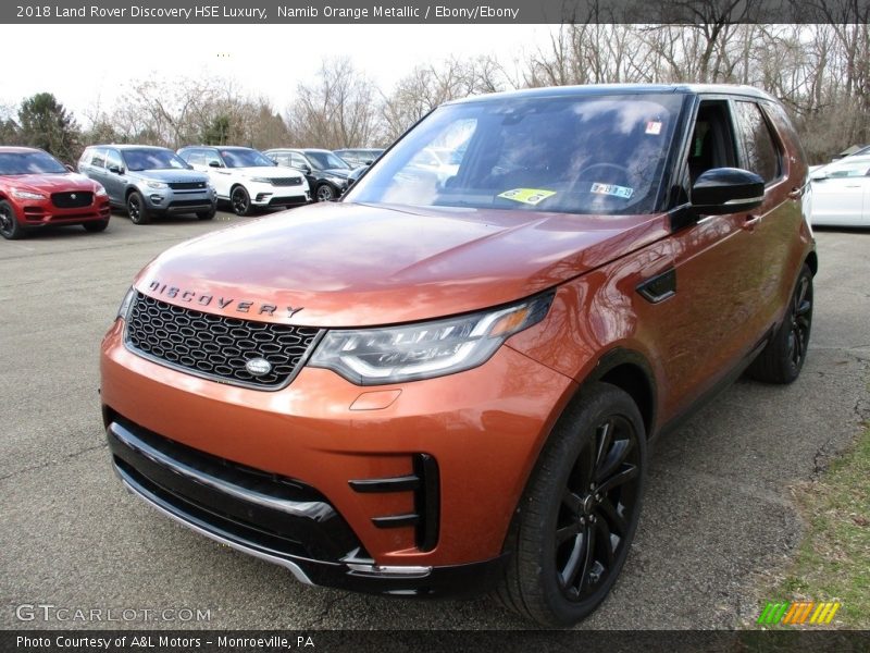Namib Orange Metallic / Ebony/Ebony 2018 Land Rover Discovery HSE Luxury