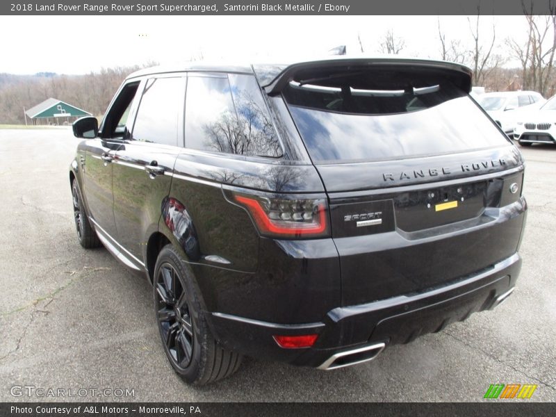 Santorini Black Metallic / Ebony 2018 Land Rover Range Rover Sport Supercharged