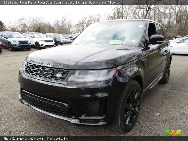 Santorini Black Metallic / Ebony 2018 Land Rover Range Rover Sport Supercharged