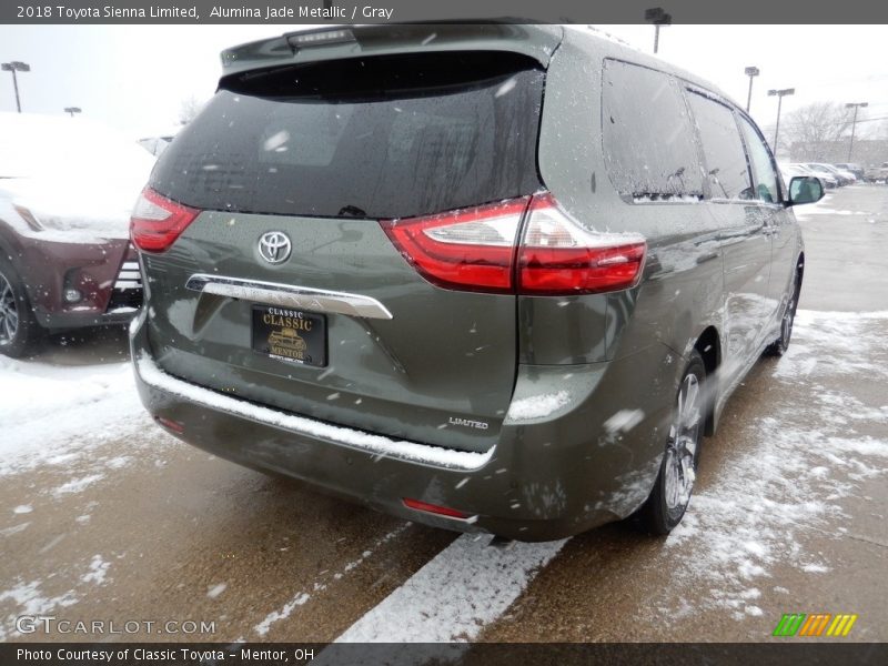 Alumina Jade Metallic / Gray 2018 Toyota Sienna Limited