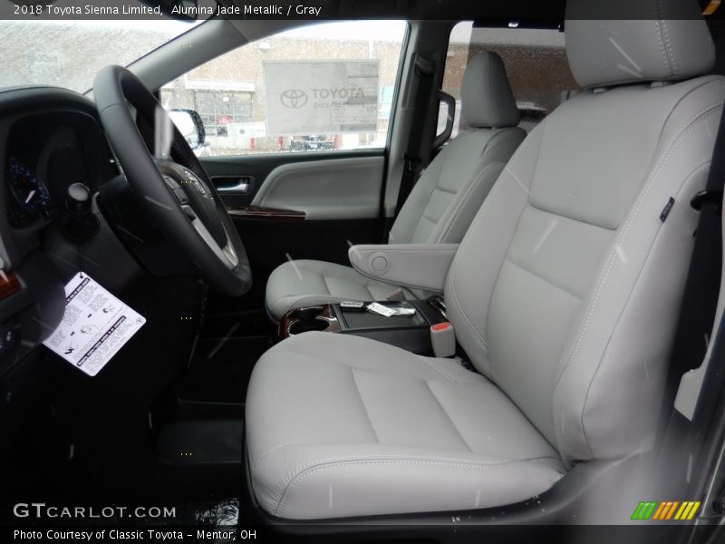 Alumina Jade Metallic / Gray 2018 Toyota Sienna Limited