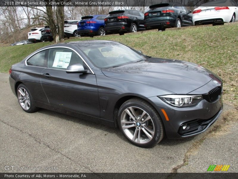Mineral Grey Metallic / Black 2018 BMW 4 Series 430i xDrive Coupe