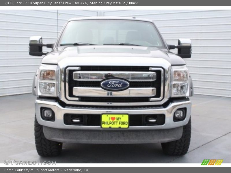 Sterling Grey Metallic / Black 2012 Ford F250 Super Duty Lariat Crew Cab 4x4
