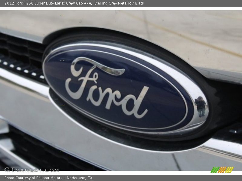 Sterling Grey Metallic / Black 2012 Ford F250 Super Duty Lariat Crew Cab 4x4