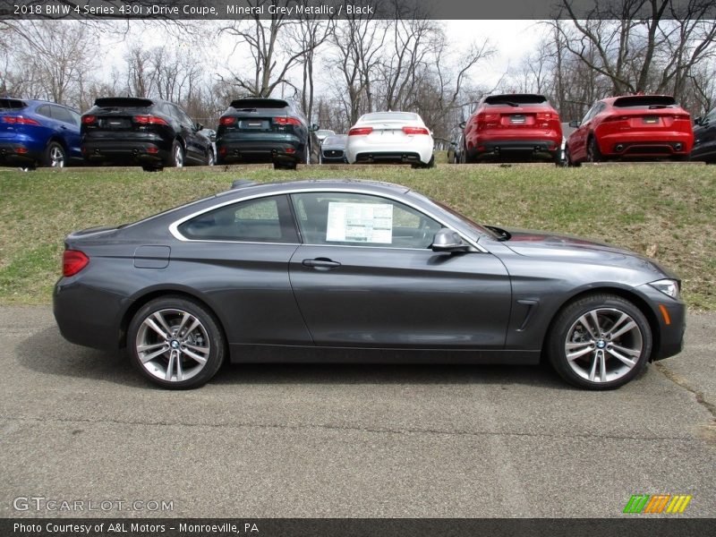 Mineral Grey Metallic / Black 2018 BMW 4 Series 430i xDrive Coupe
