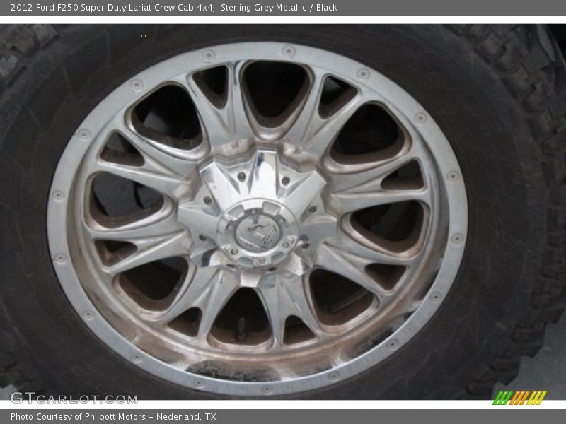 Sterling Grey Metallic / Black 2012 Ford F250 Super Duty Lariat Crew Cab 4x4