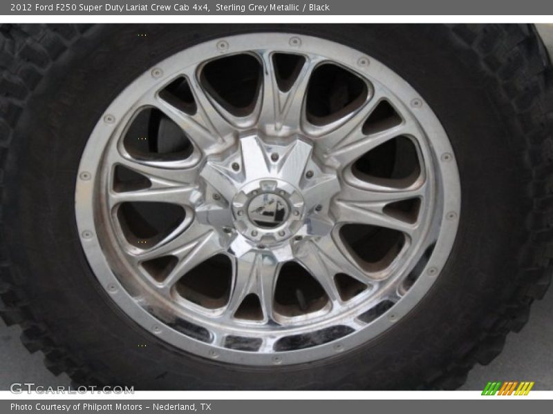 Sterling Grey Metallic / Black 2012 Ford F250 Super Duty Lariat Crew Cab 4x4