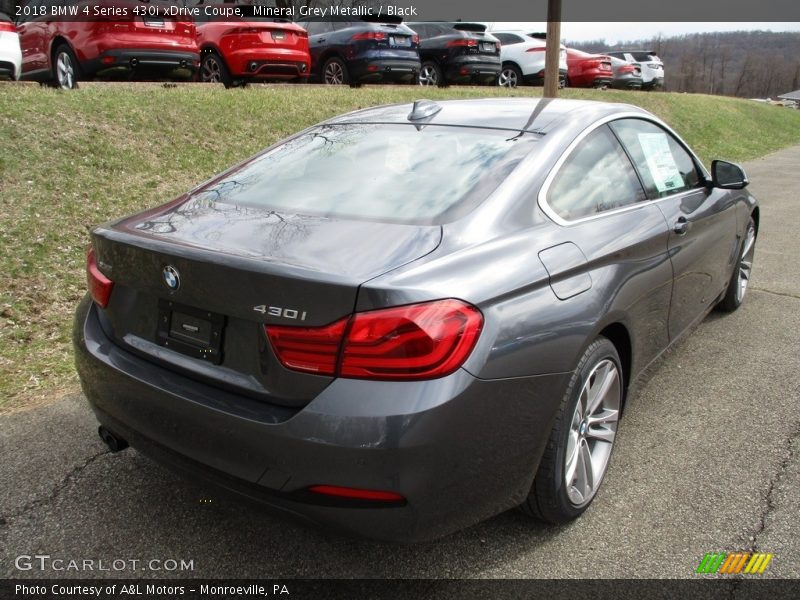 Mineral Grey Metallic / Black 2018 BMW 4 Series 430i xDrive Coupe