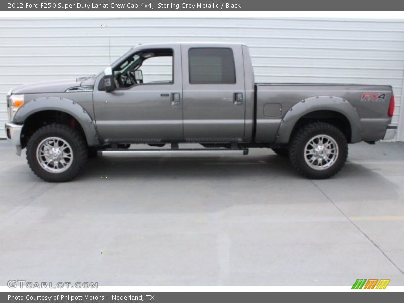 Sterling Grey Metallic / Black 2012 Ford F250 Super Duty Lariat Crew Cab 4x4