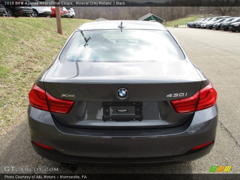 Mineral Grey Metallic / Black 2018 BMW 4 Series 430i xDrive Coupe