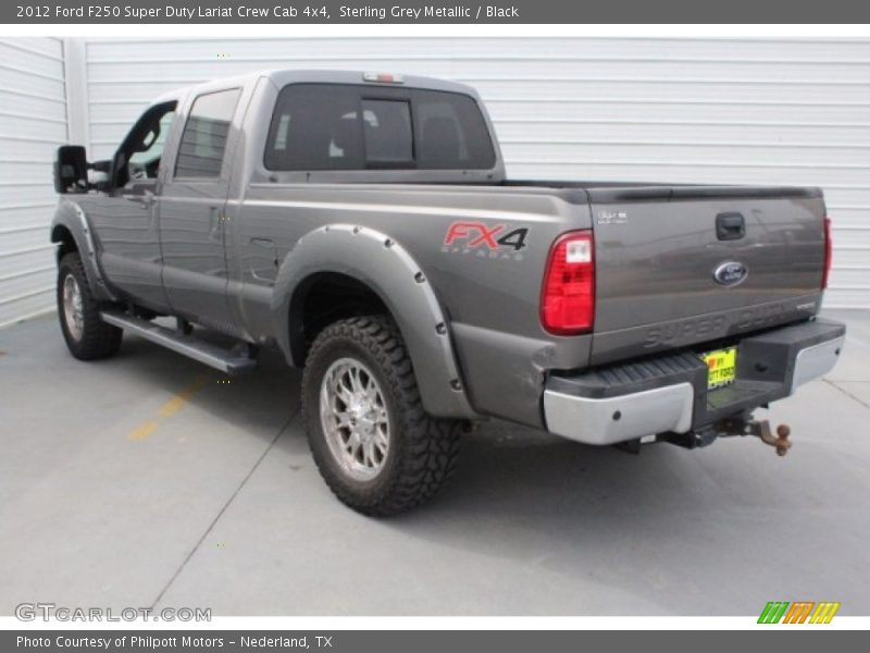 Sterling Grey Metallic / Black 2012 Ford F250 Super Duty Lariat Crew Cab 4x4