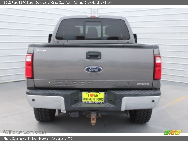 Sterling Grey Metallic / Black 2012 Ford F250 Super Duty Lariat Crew Cab 4x4