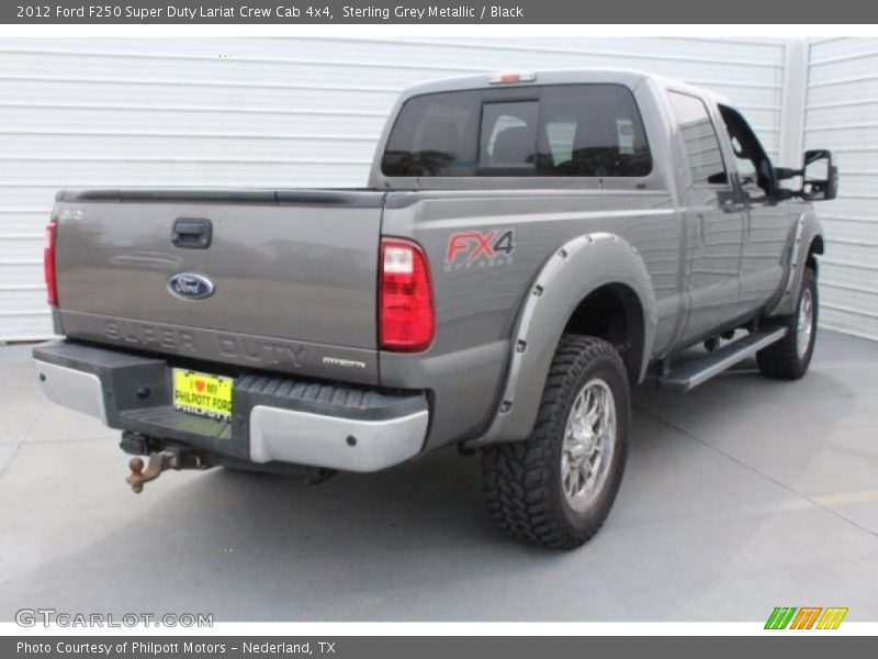 Sterling Grey Metallic / Black 2012 Ford F250 Super Duty Lariat Crew Cab 4x4