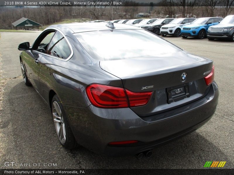 Mineral Grey Metallic / Black 2018 BMW 4 Series 430i xDrive Coupe