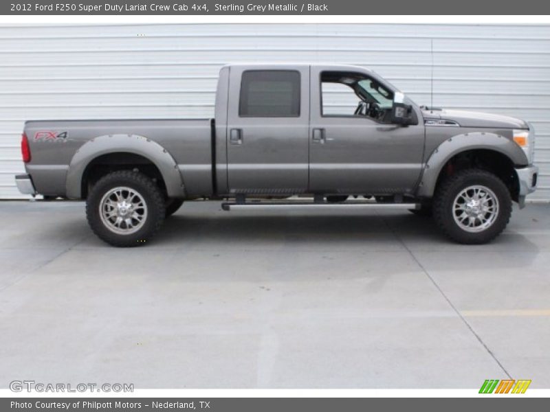 Sterling Grey Metallic / Black 2012 Ford F250 Super Duty Lariat Crew Cab 4x4