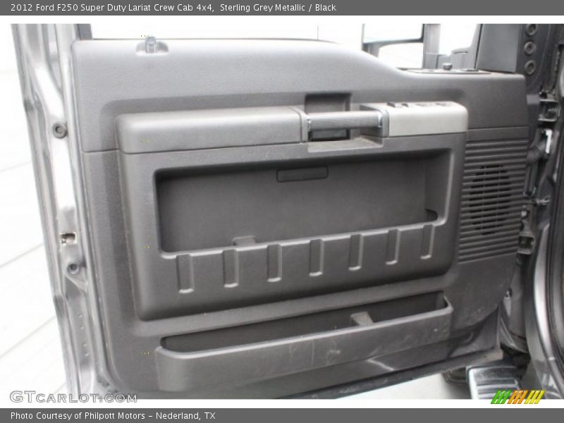 Sterling Grey Metallic / Black 2012 Ford F250 Super Duty Lariat Crew Cab 4x4