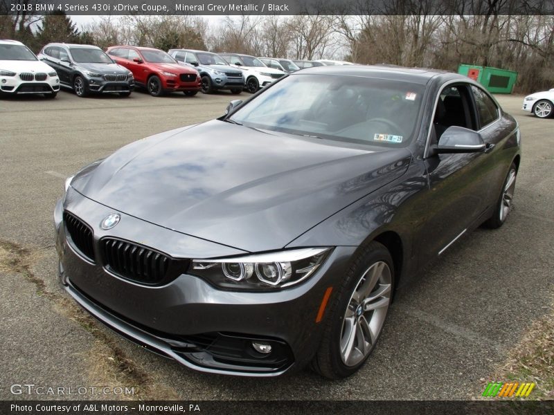 Mineral Grey Metallic / Black 2018 BMW 4 Series 430i xDrive Coupe