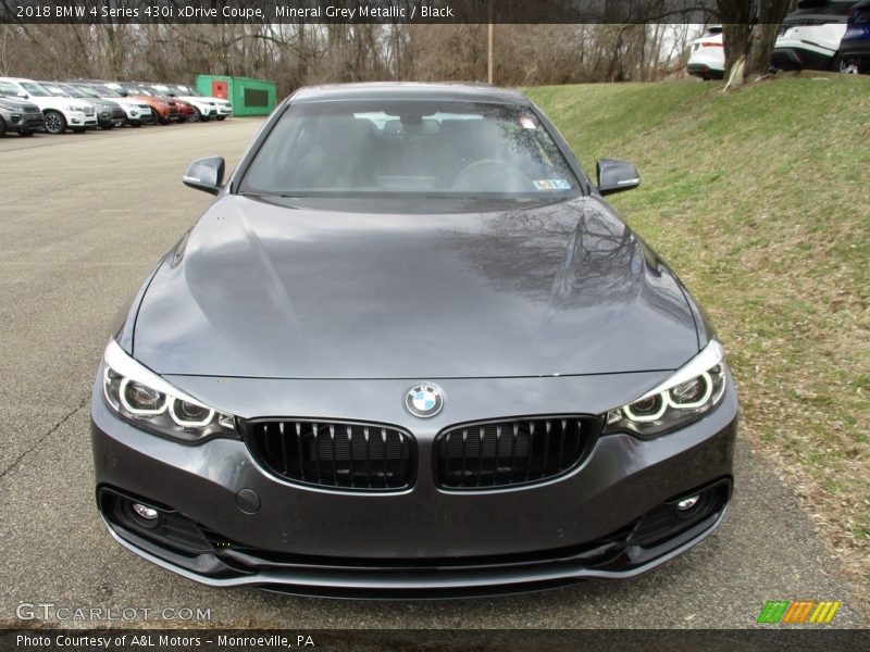 Mineral Grey Metallic / Black 2018 BMW 4 Series 430i xDrive Coupe