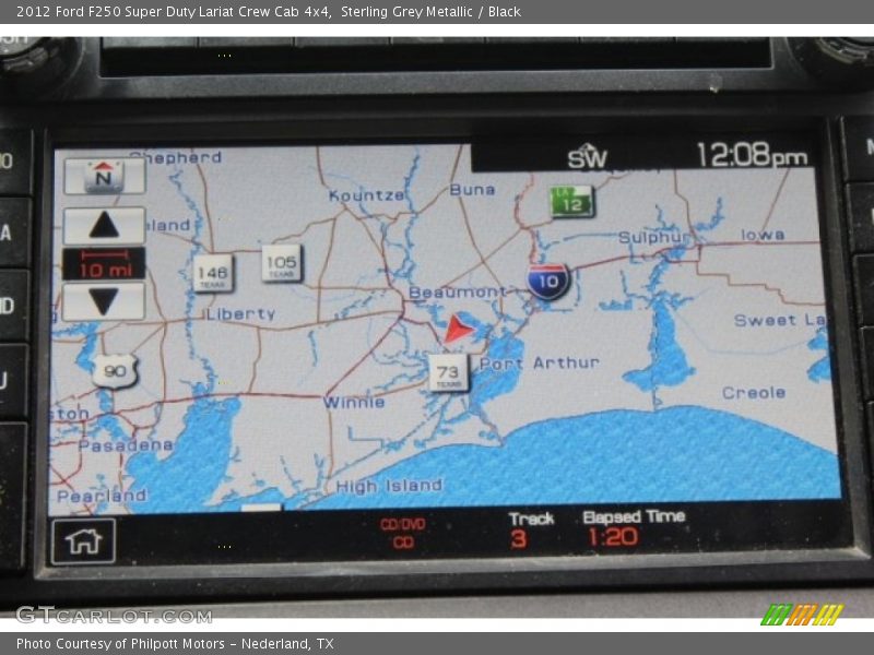 Sterling Grey Metallic / Black 2012 Ford F250 Super Duty Lariat Crew Cab 4x4