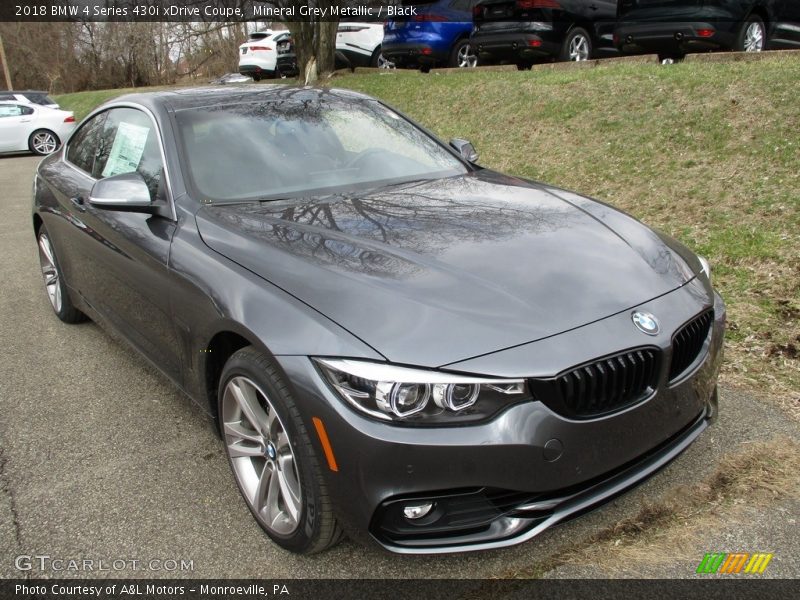 Mineral Grey Metallic / Black 2018 BMW 4 Series 430i xDrive Coupe