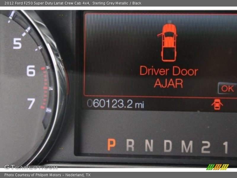 Sterling Grey Metallic / Black 2012 Ford F250 Super Duty Lariat Crew Cab 4x4
